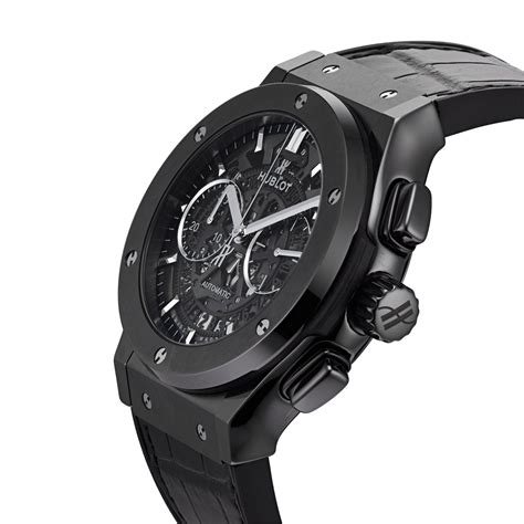 hublot classic fusion aero chronograph black magic 45mm